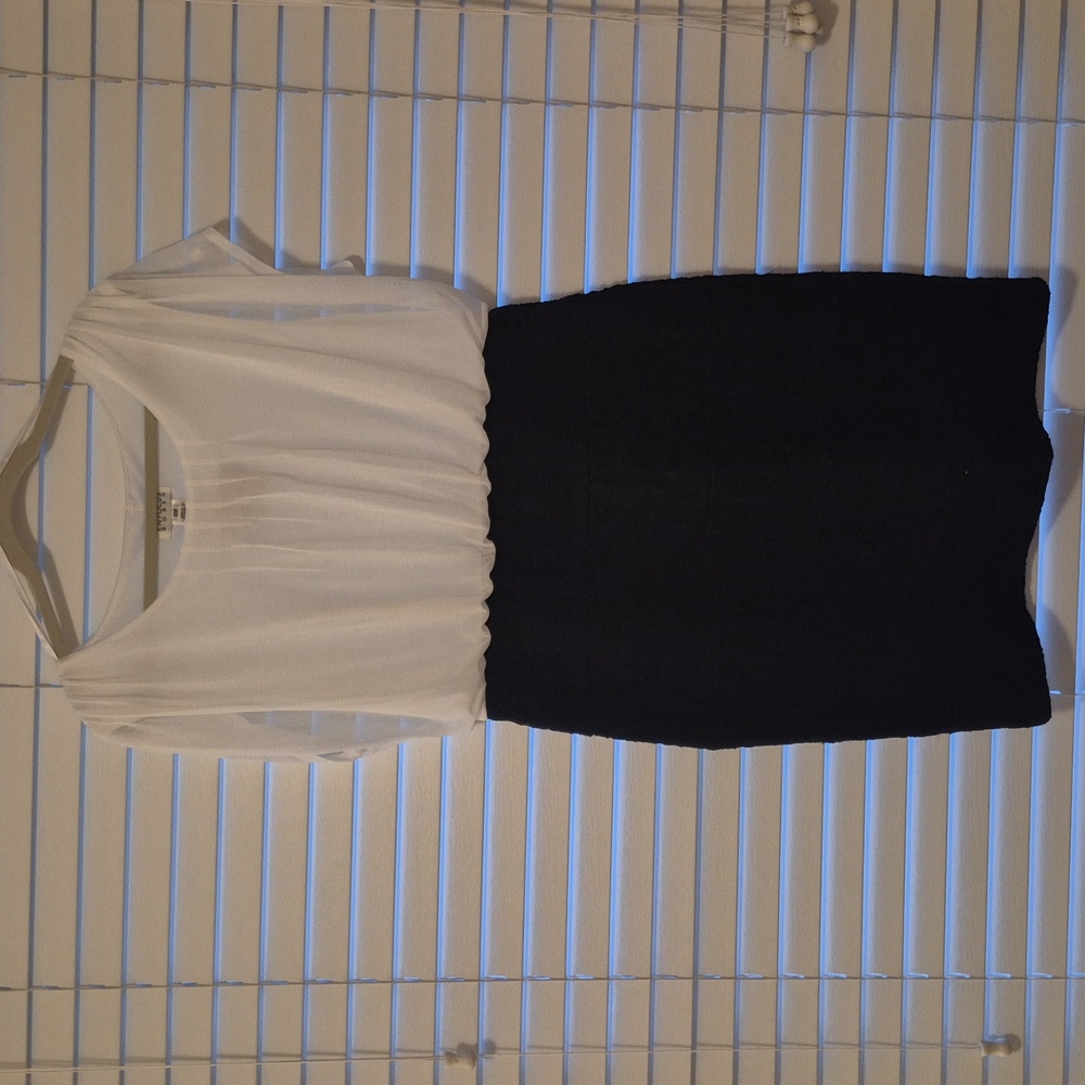 Unfocus WOMEN Black and White Evening Wear. Size 16W
